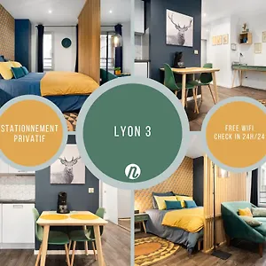 Appartement Cosy Avec Parking, Lyon
